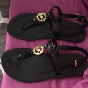 Michael Kors Shoes - Michael Kors size 8 black strap sandals Michael Kors Shoes - Michael Kors size 8 black strap sandals